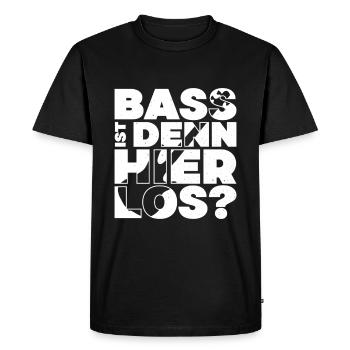 Il y a de l’achigan ici ? - Conception musicale amusante - T-shirt Premium bio Homme - noir - Devant - Nico (187cm)