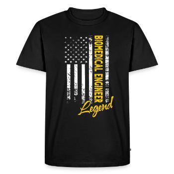 Biomedical Engineer Legend - Men's Premium Organic T-Shirt - black - Front - Nico (187cm)