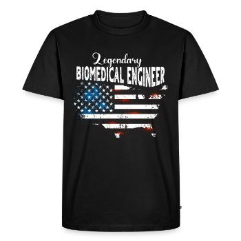 Biomedical Engineer US - Men's Premium Organic T-Shirt - black - Front - Nico (187cm)