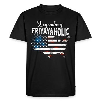 Friyayaholic US - Men's Premium Organic T-Shirt - black - Front - Nico (187cm)