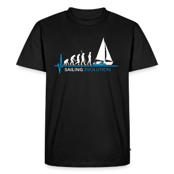 Voile Evolution Voilier Voile - T-shirt Premium bio Homme - noir - Devant - Nico (187cm)