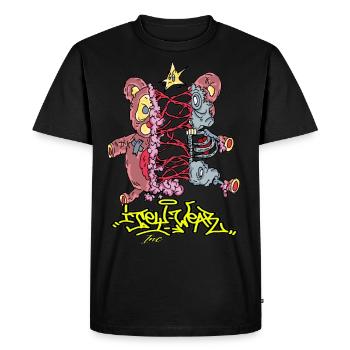Teddy Fully Ice - T-shirt Premium bio Homme - noir - Devant - Nico (187cm)