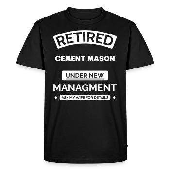 Marconnier à la retraite - T-shirt Premium bio Homme - noir - Devant - Nico (187cm)