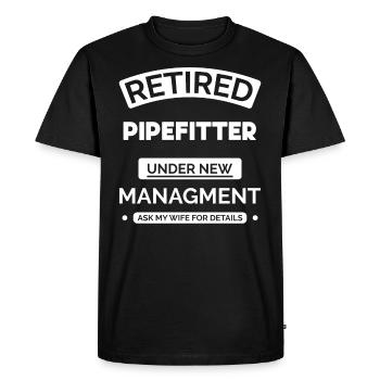 Retired locksmith - Men's Premium Organic T-Shirt - black - Front - Nico (187cm)