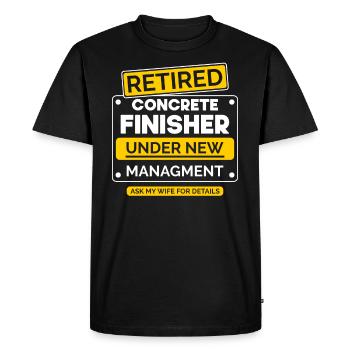 Concrete builder retirement - Men's Premium Organic T-Shirt - black - Front - Nico (187cm)