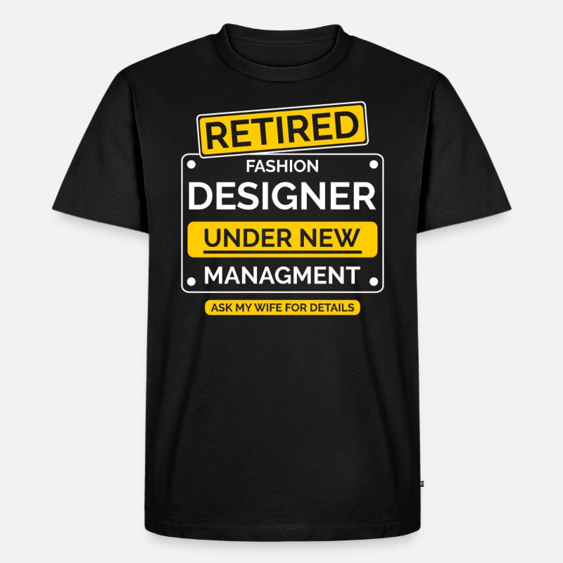 Modedesigner Ruhestand - Männer Premium Bio T-Shirt - Schwarz