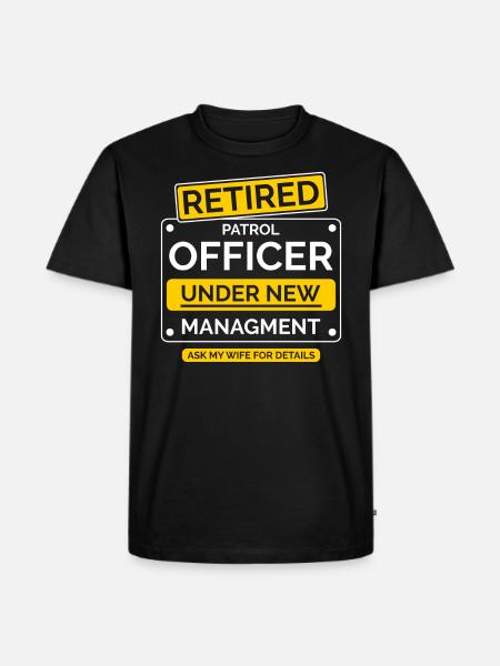 Retired patrol officer - Men's Premium Organic T-Shirt - black