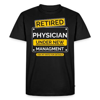 Récupération de médecins à la retraite - T-shirt Premium bio Homme - noir - Devant - Nico (187cm)