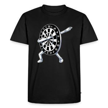 Darts Dartboard - Men's Premium Organic T-Shirt - black - Front - Nico (187cm)