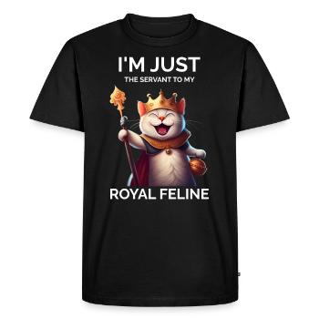 Fier propriétaire de chat Cat Maman - T-shirt Premium bio Homme - noir - Devant - Nico (187cm)