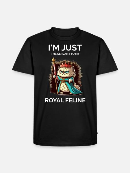 Cat Lady - Funny - Men's Premium Organic T-Shirt - black