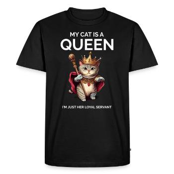 Fier propriétaire de chat Cat Maman - T-shirt Premium bio Homme - noir - Devant - Nico (187cm)