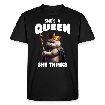 Cat Parents Saying Kitten - Men's Premium Organic T-Shirt - black - Front - Nico (187cm)