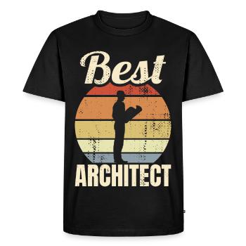 Great architect - Men's Premium Organic T-Shirt - black - Front - Nico (187cm)