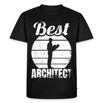 Best Architect - Men's Premium Organic T-Shirt - black - Front - Nico (187cm)