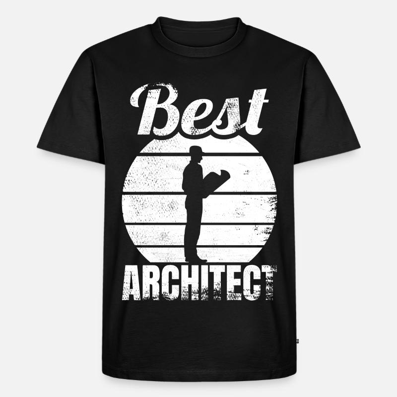Bester Architekt - Männer Premium Bio T-Shirt - Schwarz