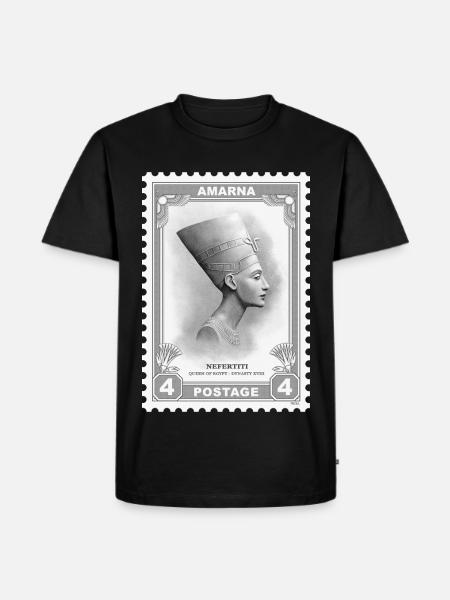 Nefertiti Stamp - Men's Premium Organic T-Shirt - black