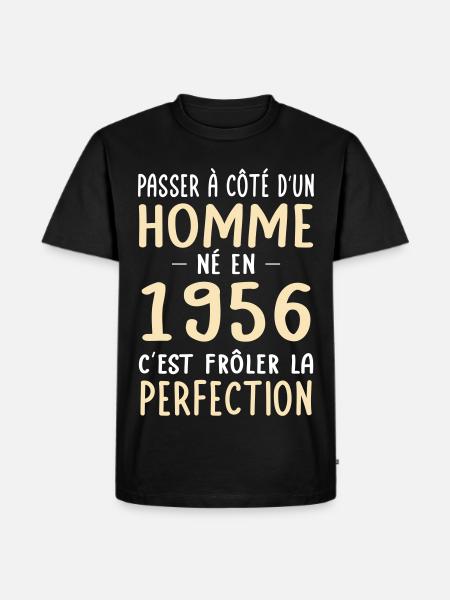 Geboren 1956 – Nahezu Perfektion - Männer Premium Bio T-Shirt - Schwarz