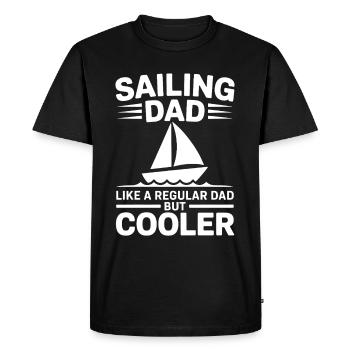 Voile Dire Papa Papa Marin Voile Cadeau - T-shirt Premium bio Homme - noir - Devant - Nico (187cm)