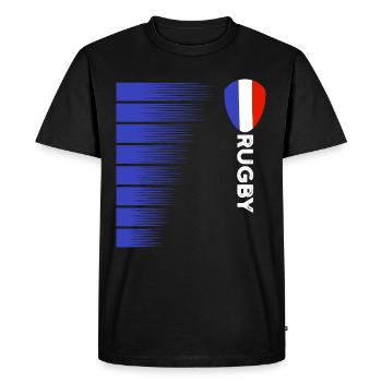Rugby France Rugby Maillot Pour les Français France - T-shirt Premium bio Homme - noir - Devant - Nico (187cm)