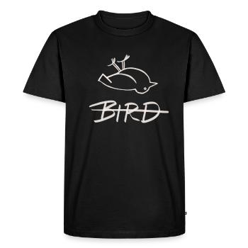 dead bird - funny tshirt gift drawing - Men's Premium Organic T-Shirt - black - Front - Nico (187cm)