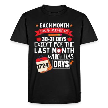 Funny School Teacher Teaching - Men's Premium Organic T-Shirt - black - Front - Nico (187cm)