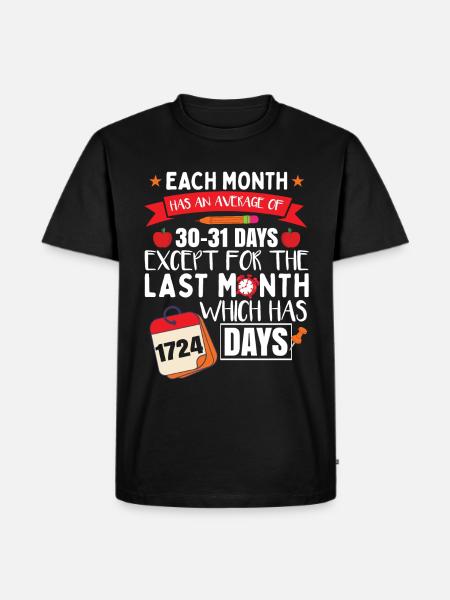 Drôle d’enseignant d’école - T-shirt Premium bio Homme - noir