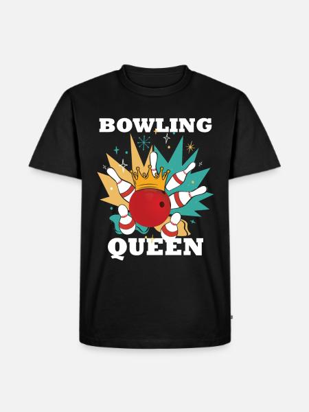 Bowling Queen - Men's Premium Organic T-Shirt - black