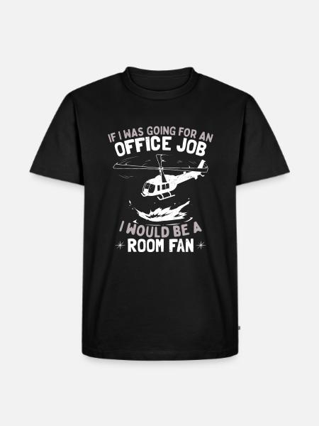 Funny Pilot Humor Helicopter - Men's Premium Organic T-Shirt - black