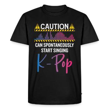 Kpop Lover Corée du Sud Musique pop - T-shirt Premium bio Homme - noir - Devant - Nico (187cm)
