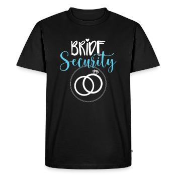 Bride Security - Men's Premium Organic T-Shirt - black - Front - Nico (187cm)