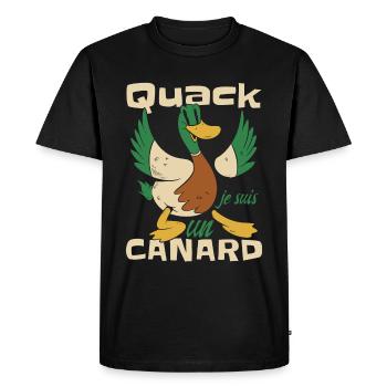 Je Suis Un Canard - T-shirt Premium bio Homme - noir - Devant - Nico (187cm)