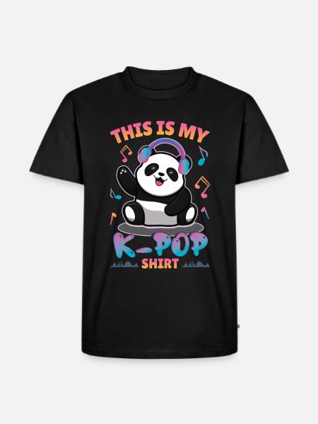 K-Pop Funny - Men's Premium Organic T-Shirt - black