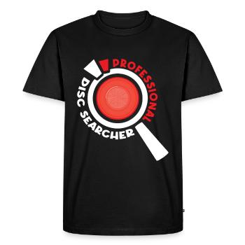 Professional Disc Searcher - Men's Premium Organic T-Shirt - black - Front - Nico (187cm)