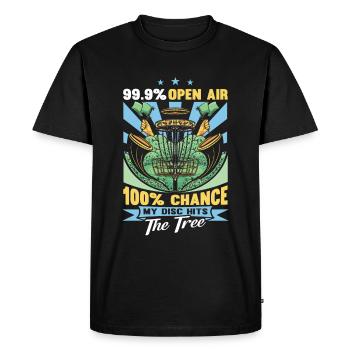 Funny Disc Golf - Men's Premium Organic T-Shirt - black - Front - Nico (187cm)