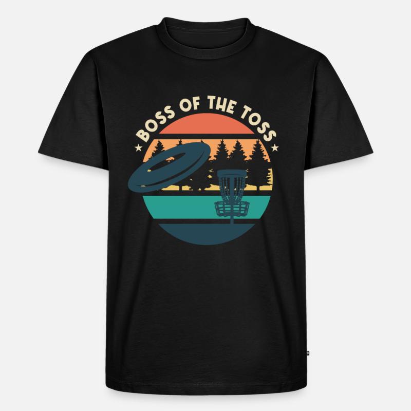 Lustiger Discgolf-Humor - Männer Premium Bio T-Shirt - Schwarz