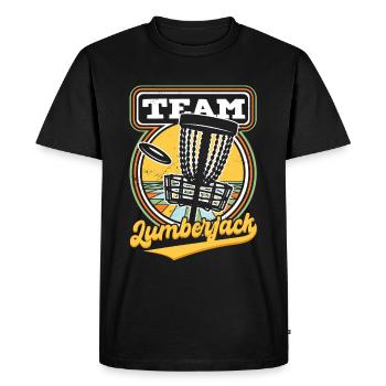Équipe Lumberjack - T-shirt Premium bio Homme - noir - Devant - Nico (187cm)