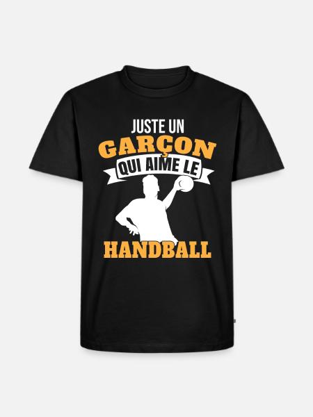 Handball Enfant - T-shirt Premium bio Homme - noir