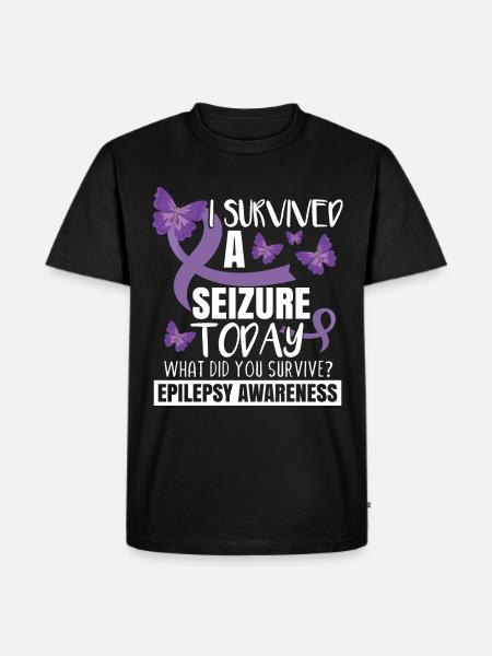 Epilepsy Awareness - Men's Premium Organic T-Shirt - black