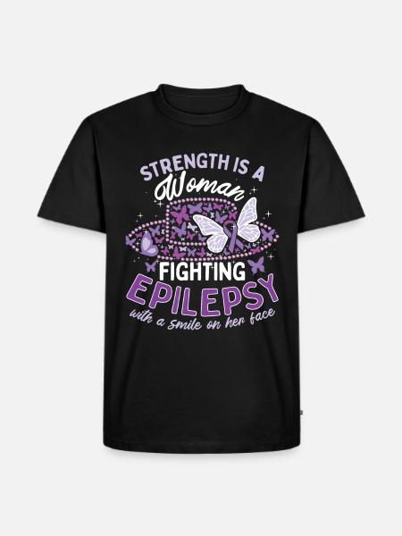 Women Epilepsy Warrior - Men's Premium Organic T-Shirt - black