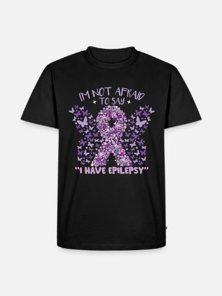 I Have Epilepsy - Men's Premium Organic T-Shirt - black