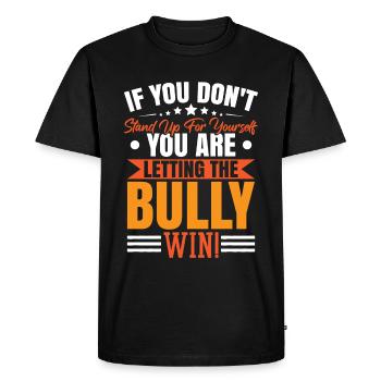 Anti Bullying Kindness National Bully - Men's Premium Organic T-Shirt - black - Front - Nico (187cm)