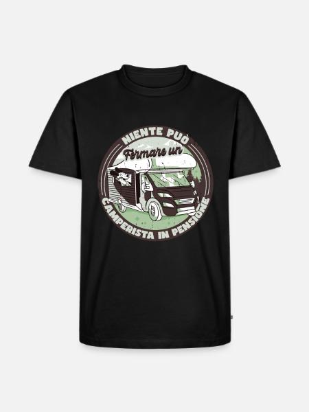 Nothing can stop a camper - Men's Premium Organic T-Shirt - black