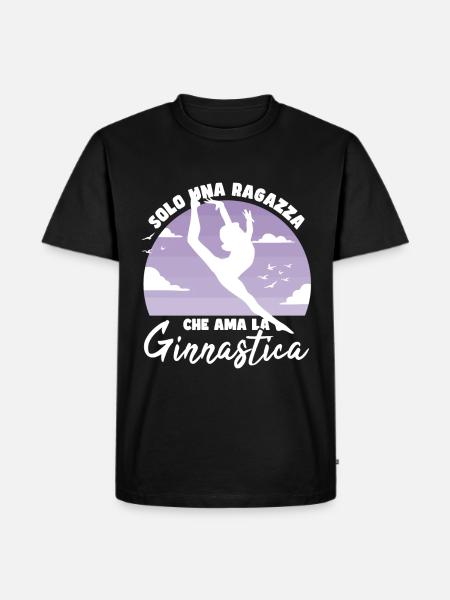 Gymnaste Fille - T-shirt Premium bio Homme - noir