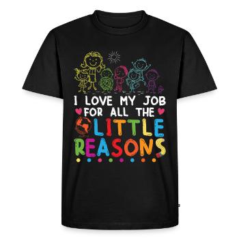 Cute Daycare Teacher Kindergarten - Men's Premium Organic T-Shirt - black - Front - Nico (187cm)