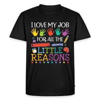 Educator Daycare Teacher Teaching - Men's Premium Organic T-Shirt - black - Front - Nico (187cm)