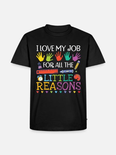 Educator Daycare Teacher Teaching - Men's Premium Organic T-Shirt - black