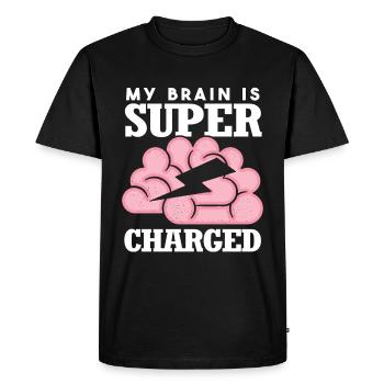 Funny Epilepsy - Men's Premium Organic T-Shirt - black - Front - Nico (187cm)