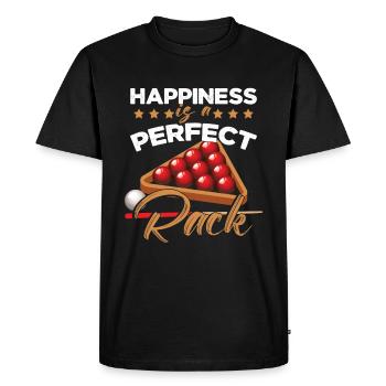 Happiness Is A Perfect Rack - Men's Premium Organic T-Shirt - black - Front - Nico (187cm)