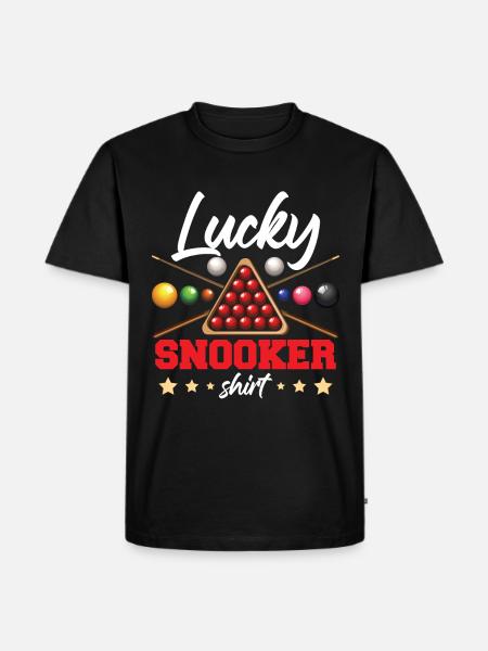 Lucky Snooker Shirt - Men's Premium Organic T-Shirt - black